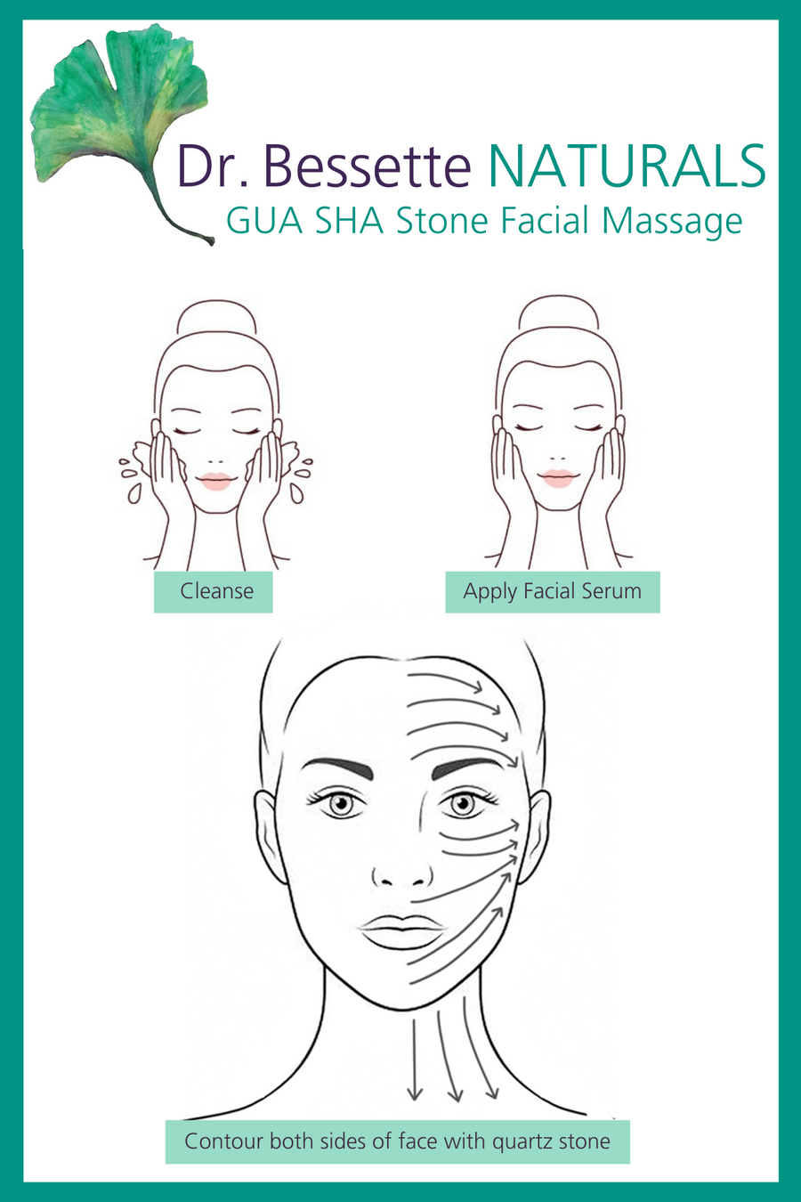 Gua Sha Quartz Facial Masssge Stone